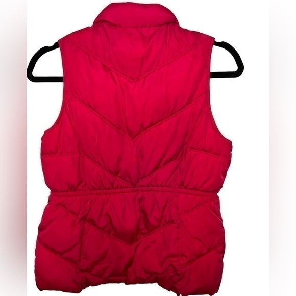 Old Navy Girls Quilted Puffer Vest Zip and Button Closure Pink Size XL - Picture 2 of 2